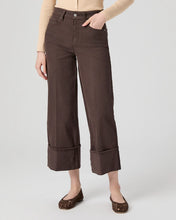 Load image into Gallery viewer, Paige Sasha Ankle Wide-Leg Jeans in Rich Chocolate
