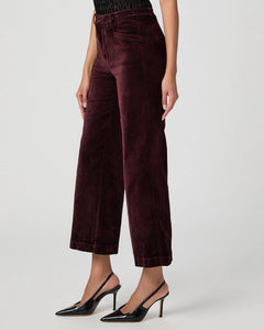 Paige Anessa Trpusers in Aubergine Velvet