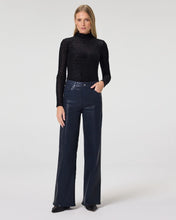 Load image into Gallery viewer, Paige Anessa 31" Wide Leg Jean in Navy Seascape Luxe Coating
