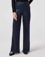 Load image into Gallery viewer, Paige Anessa 31" Wide Leg Jean in Navy Seascape Luxe Coating
