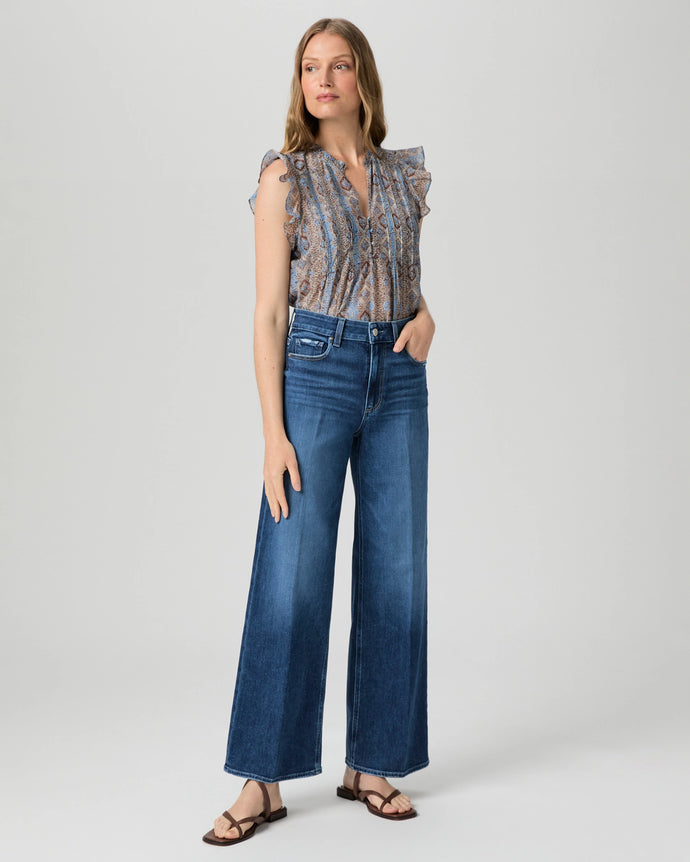 Paige Anessa 31' Wide-Leg Jeans in Dresden