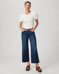 Paige Anessa Wide-Leg Jeans in Overdrive