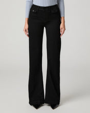 Load image into Gallery viewer, Paige Leenah Wide Leg Jeans in Black Shadow
