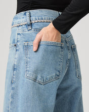 Load image into Gallery viewer, Paige Arellia Ankle Barrel Leg Jeans in Cosmic Embellished
