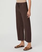 Load image into Gallery viewer, Paige Arellia Ankle Barrel Leg Jean with Tie in Rich Chocolate
