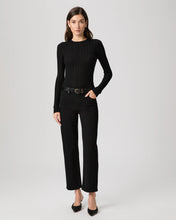 Load image into Gallery viewer, Paige Mason Ankle Straight Jeans in Black Shadow
