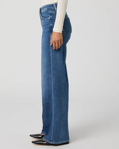 Paige Tatum 32' Wide-Leg Jeans in BookShelf