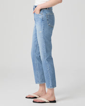 Load image into Gallery viewer, Paige Billy Cropped Straight Leg in Distressed Denim
