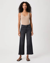 Load image into Gallery viewer, Paige Anessa Twisted Outseam Raw Hem in Ink Black
