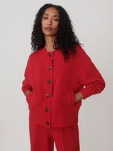 Load image into Gallery viewer, Varley Olwen Button Front Sweat in Red Marl

