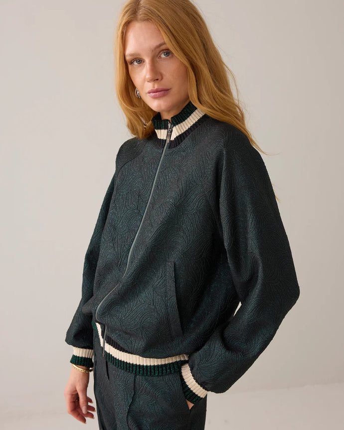 Summum Jacquard Bomber Jacket in Glitter