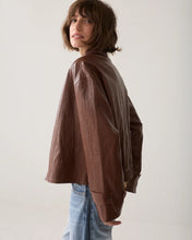 Load image into Gallery viewer, Summum Jacket in Faux Leather in Toffee
