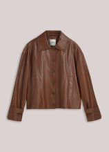 Load image into Gallery viewer, Summum Jacket in Faux Leather in Toffee
