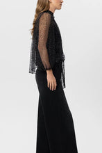 Load image into Gallery viewer, Luisa Cerano Tulle Blouse with Glitter Dots

