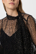 Load image into Gallery viewer, Luisa Cerano Tulle Blouse with Glitter Dots

