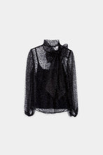 Load image into Gallery viewer, Luisa Cerano Tulle Blouse with Glitter Dots
