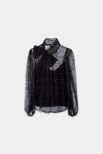 Load image into Gallery viewer, Luisa Cerano Tulle Blouse with Glitter Dots
