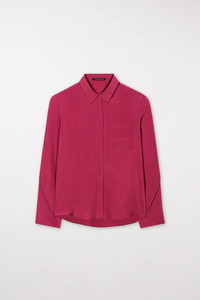 Luisa Cerano Silk Blend Shirt in Berry Pink