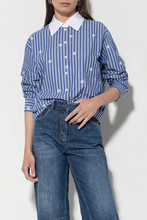 Load image into Gallery viewer, Luisa Cerano Striped Blouse with Sequins
