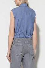 Load image into Gallery viewer, Luisa Cerano Sleeveless Shirt with Stripes
