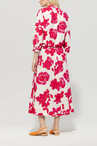 Luisa Cerano Tunic Top with Floral Pink