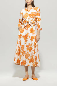 Luisa Cerano Tunic Top with Floral Print