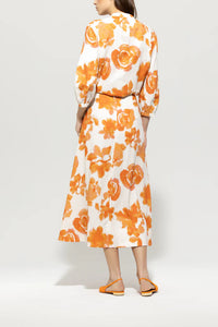 Luisa Cerano Tunic Top with Floral Print