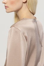 Load image into Gallery viewer, Lusia Cerano Flowing Satin Blouse in Mushroom
