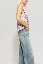 Load image into Gallery viewer, Luisa Cerano Silk Top with Lips Print in Fresh Rose
