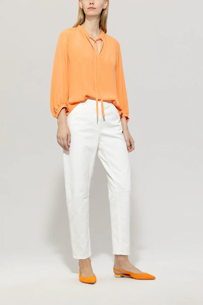 Luisa Cerano Blouse in Peachy Orange