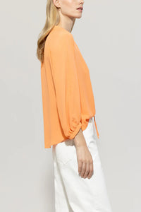 Luisa Cerano Blouse in Peachy Orange