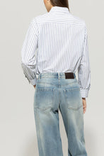 Load image into Gallery viewer, Luisa Cerano Shirt blouse with stripes
