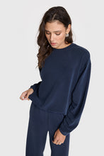 Load image into Gallery viewer, Flowy Fancy Sweater in Dark Blue
