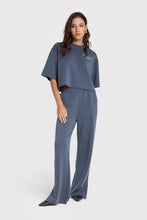 Load image into Gallery viewer, Flowy Side slit Sweatpants in Dark Grey
