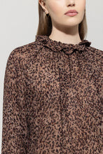Load image into Gallery viewer, Luisa Cerano Blouse with Animal Print
