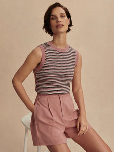 Varley Mariya Easy Pleat Short 4.5" in Ash Rose