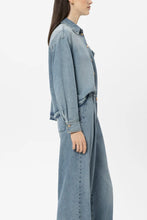 Load image into Gallery viewer, Luisa Cerano Denim Shirt with Raw Hem
