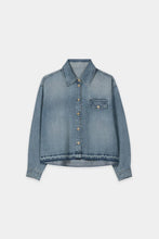 Load image into Gallery viewer, Luisa Cerano Denim Shirt with Raw Hem
