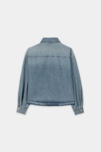 Load image into Gallery viewer, Luisa Cerano Denim Shirt with Raw Hem
