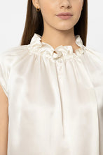Load image into Gallery viewer, Luisa Cerano Silk Blouse in Milk
