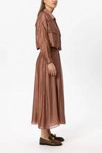Load image into Gallery viewer, Luisa Cerano Organza-Overshirt in Brick

