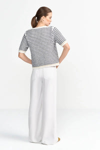 Rich & Royal Boucle Cardigan with Short Sleeves