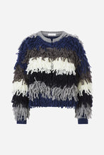 Load image into Gallery viewer, Rich &amp; Royal Shaggy Open Edge Cardigan in Silver Mist
