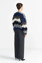 Load image into Gallery viewer, Rich &amp; Royal Shaggy Open Edge Cardigan in Silver Mist
