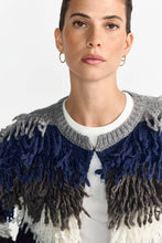 Load image into Gallery viewer, Rich &amp; Royal Shaggy Open Edge Cardigan in Silver Mist
