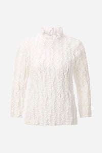 Rich & Royal Lace Blouse in Pearl White