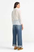Load image into Gallery viewer, Rich &amp; Royal Lace Blouse in Pearl White
