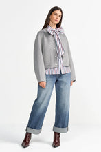 Load image into Gallery viewer, Rich &amp; Royal Bomber Jacket in Silver Mist
