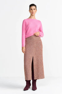 Rich & Royal Crew-Neck Drop Shoulder in Pink Radiance