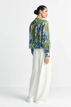 Load image into Gallery viewer, Rich &amp; Royal Chiffon Blouse with Floral Print in Lime
